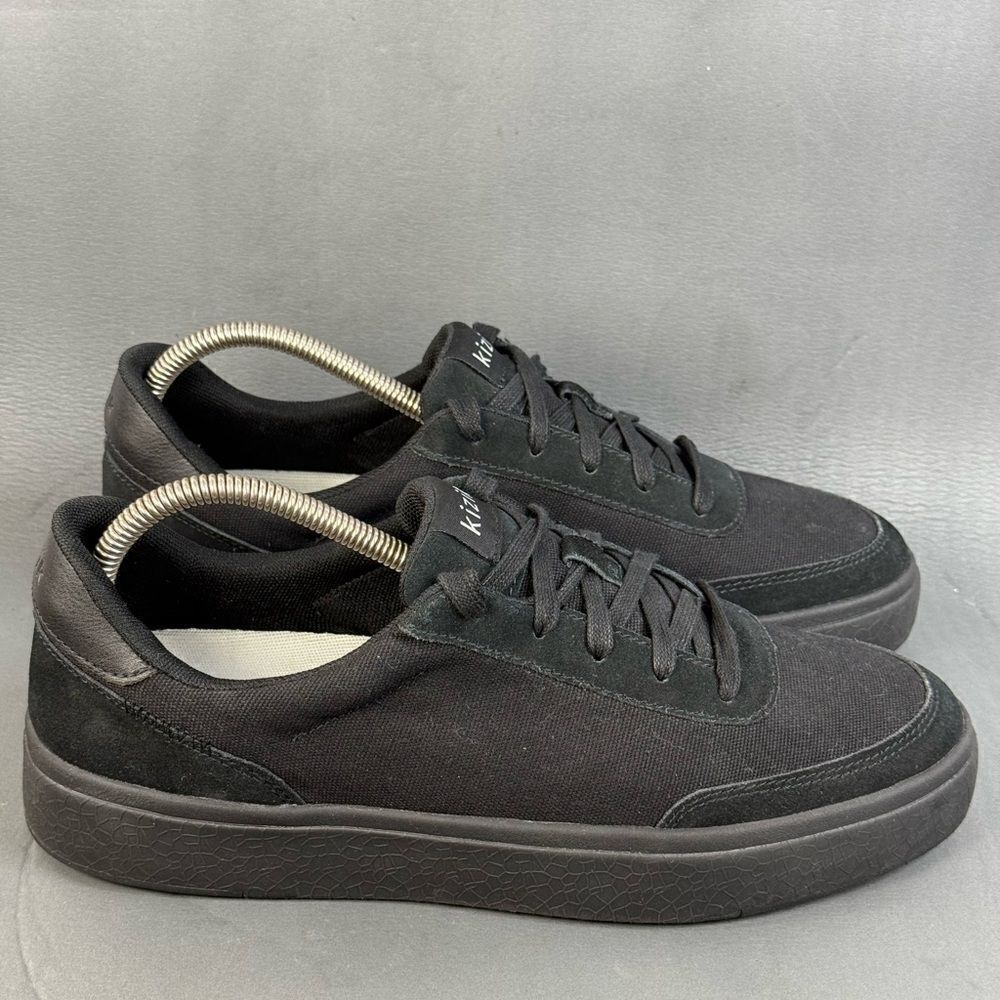 Kizik Prague Black Canvas Suede Handsfree Comfort Sneaker shoes men’s size 10